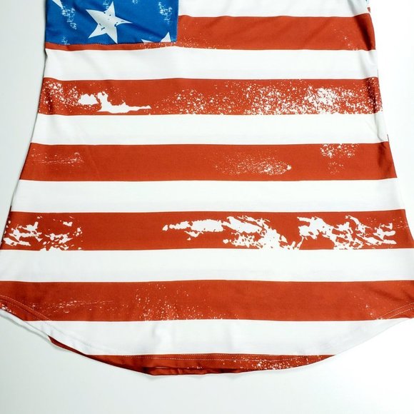 American Flag Sleeveless Tank Top Sz M - Picture 5 of 9